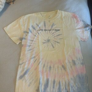 LONELY GHOST Tie-Dye Tee - Yellow, Pink, Blue